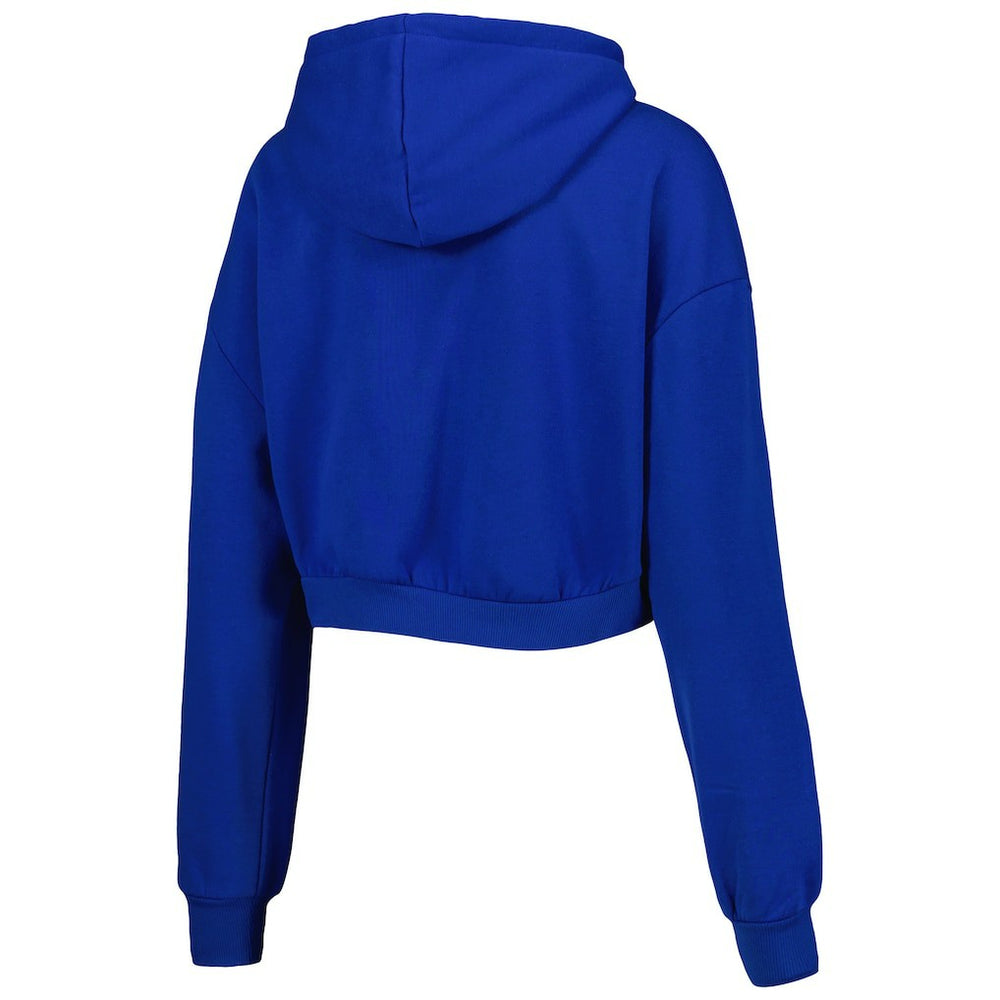 Buffalo Bills The Wild Collective Women's Cropped Pullover Hoodie - Royal - NFL