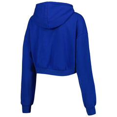Buffalo Bills The Wild Collective Women's Cropped Pullover Hoodie - Royal - NFL