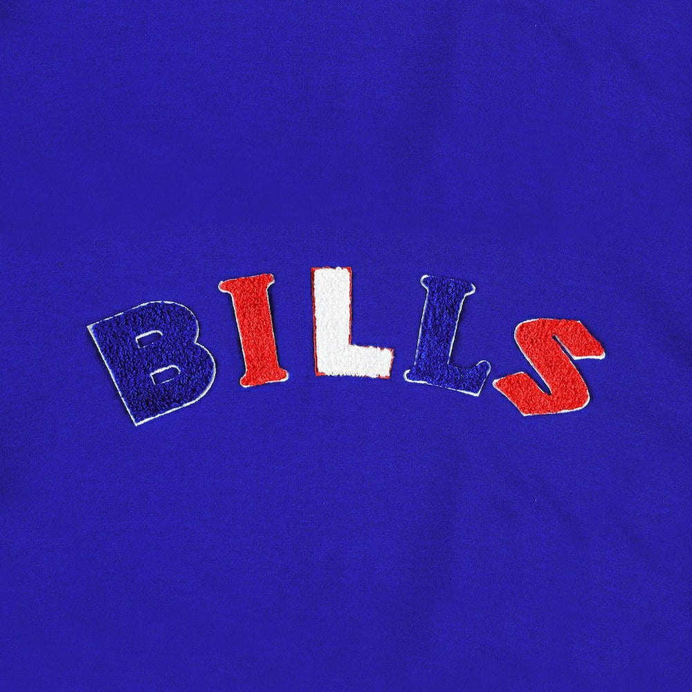 Buffalo Bills The Wild Collective Women's Cropped Pullover Hoodie - Royal - NFL