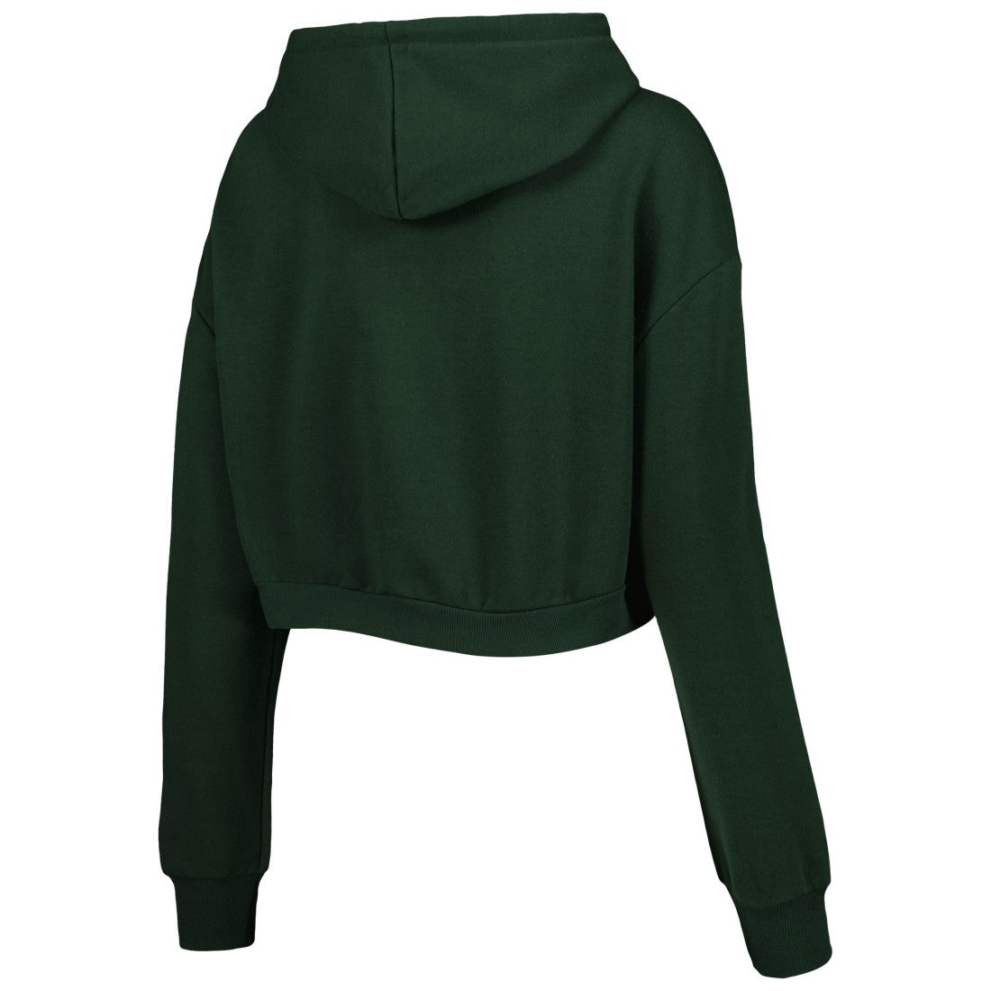 Green Bay Packers The Wild Collective Women's Cropped Pullover Hoodie - Green - NFL