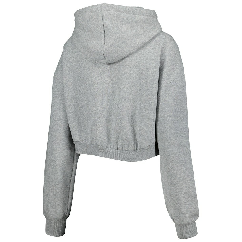 Indianapolis Colts The Wild Collective Women's Cropped Pullover Hoodie - Gray - NFL