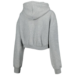 Indianapolis Colts The Wild Collective Women's Cropped Pullover Hoodie - Gray - NFL