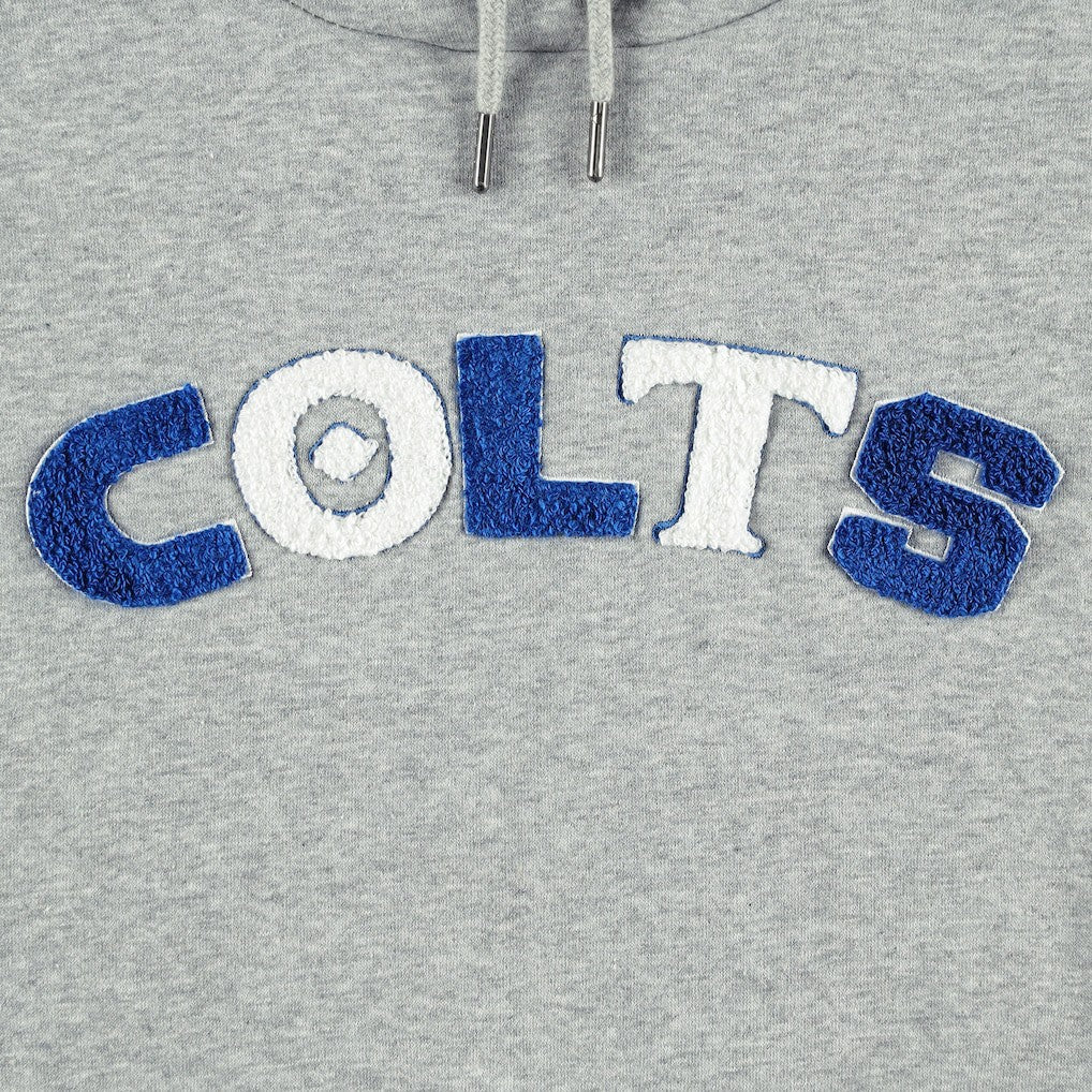 Indianapolis Colts The Wild Collective Women's Cropped Pullover Hoodie - Gray - NFL