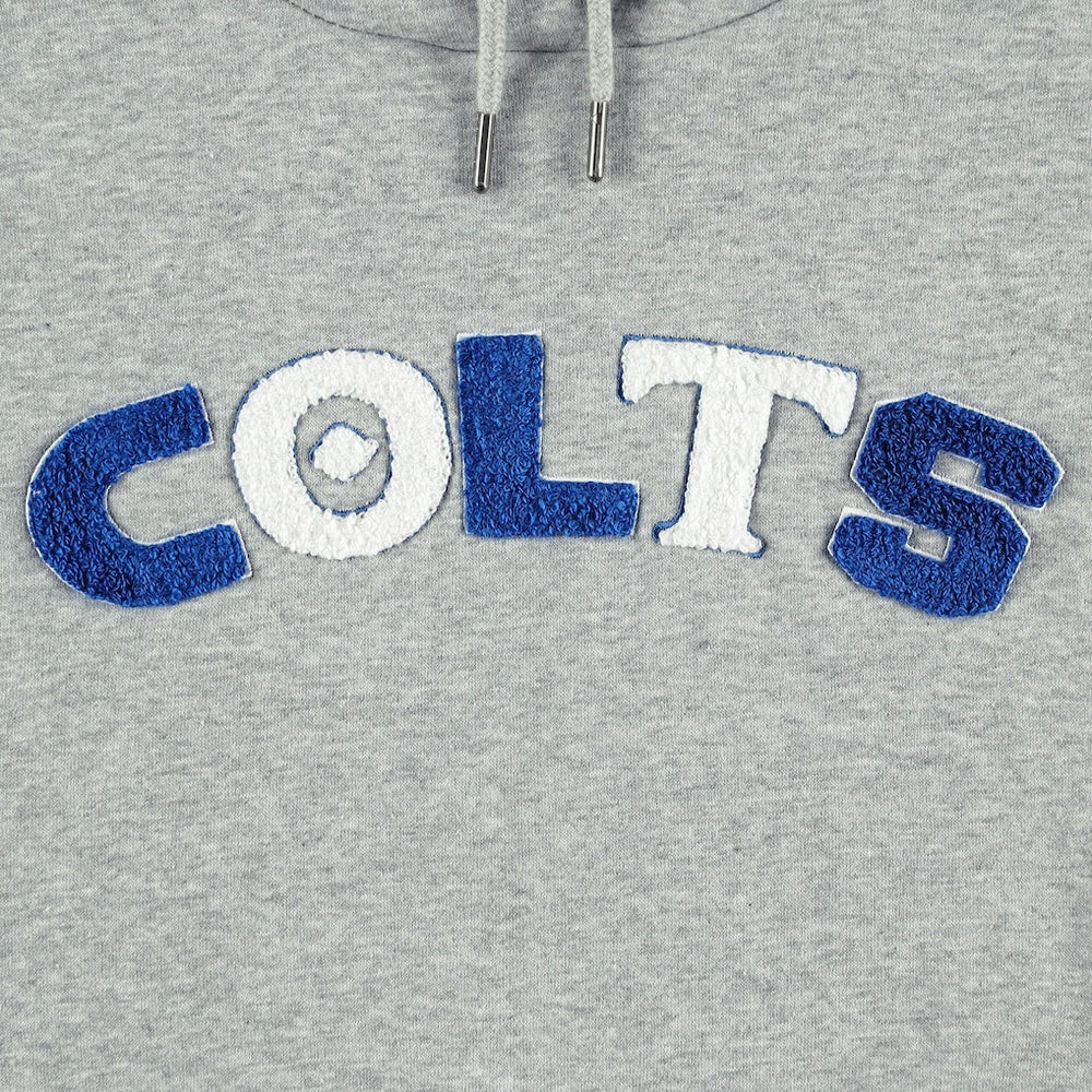 Indianapolis Colts The Wild Collective Women's Cropped Pullover Hoodie - Gray - NFL