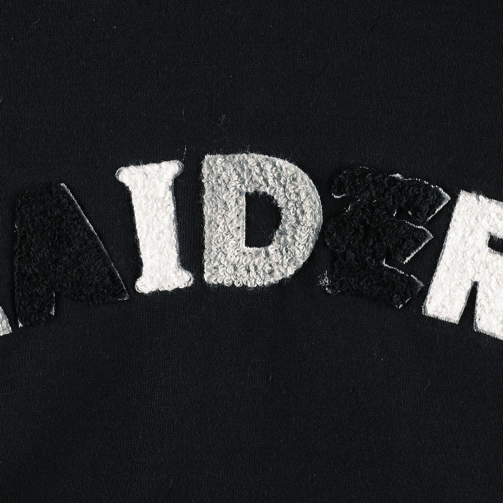 Las Vegas Raiders The Wild Collective Women's Cropped Pullover Hoodie - Black - NFL