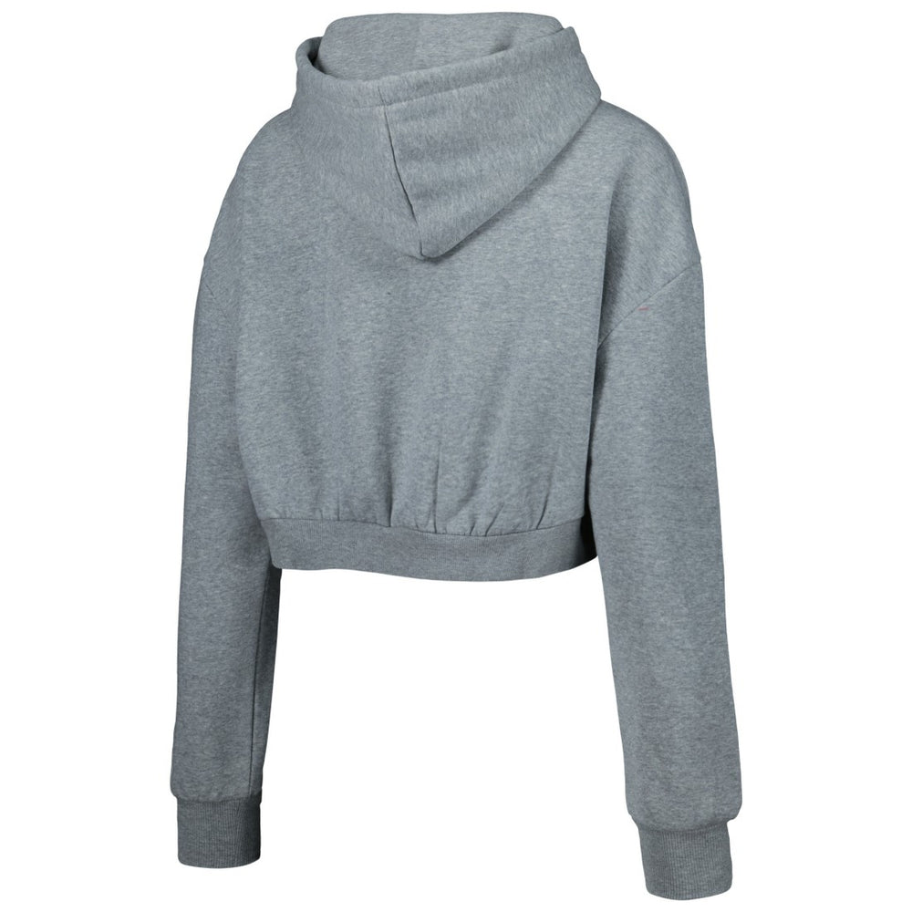 Tampa Bay Buccaneers The Wild Collective Women's Cropped Pullover Hoodie - Gray - NFL