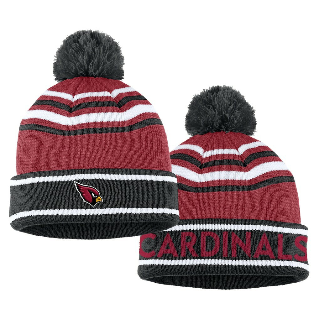Arizona Cardinals WEAR by Erin Andrews Women's Colorblock Cuffed Knit Hat with Pom and Scarf Set - Cardinal - NFL
