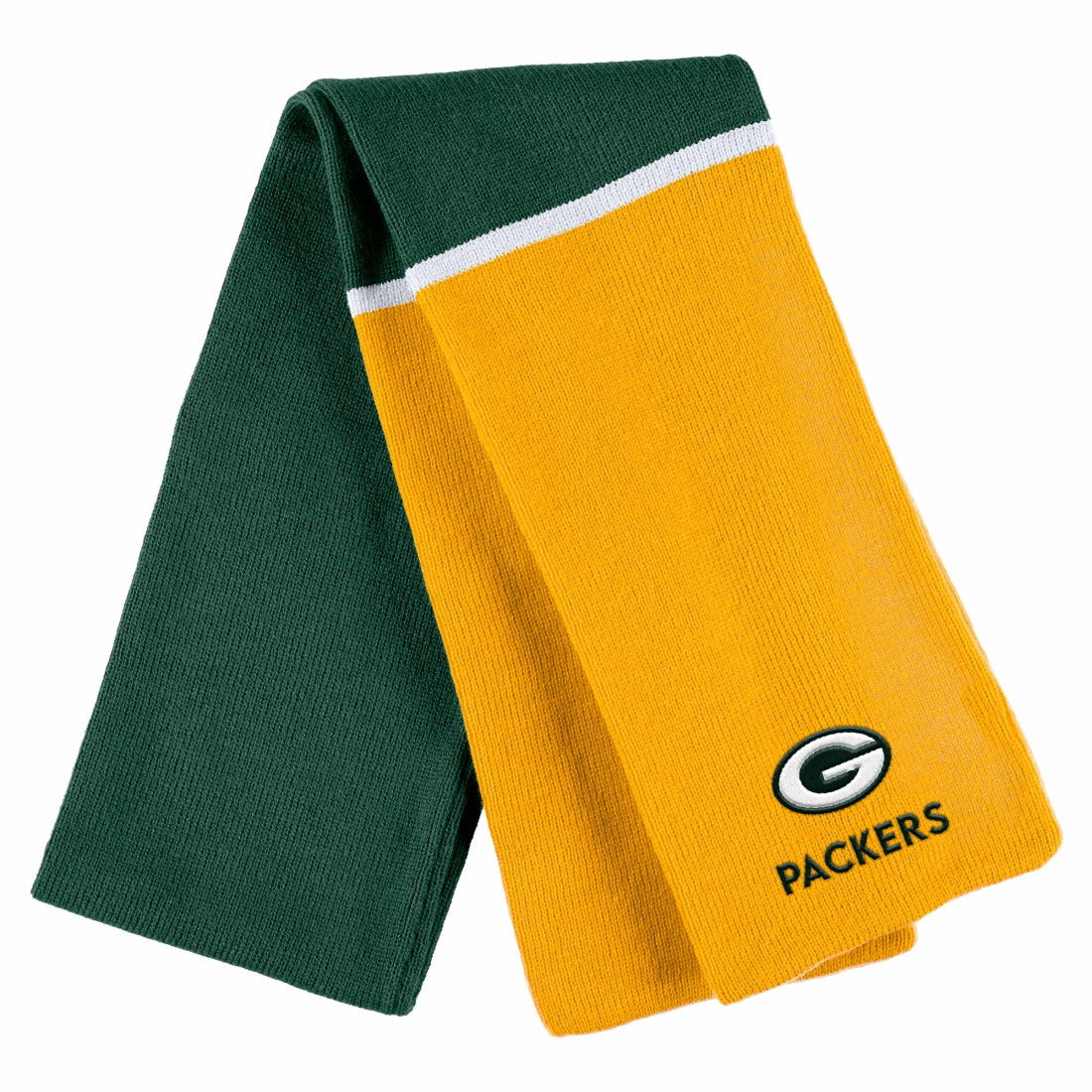 Green Bay Packers WEAR by Erin Andrews Women's Colorblock Cuffed Knit Hat with Pom and Scarf Set - Green - NFL