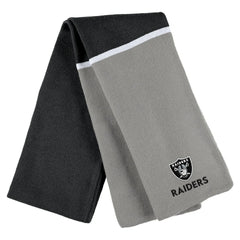 Las Vegas Raiders WEAR by Erin Andrews Women's Colorblock Cuffed Knit Hat with Pom and Scarf Set - Black - NFL