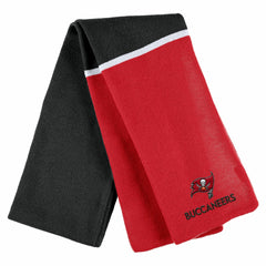 Tampa Bay Buccaneers WEAR by Erin Andrews Women's Colorblock Cuffed Knit Hat with Pom and Scarf Set - Red - NFL