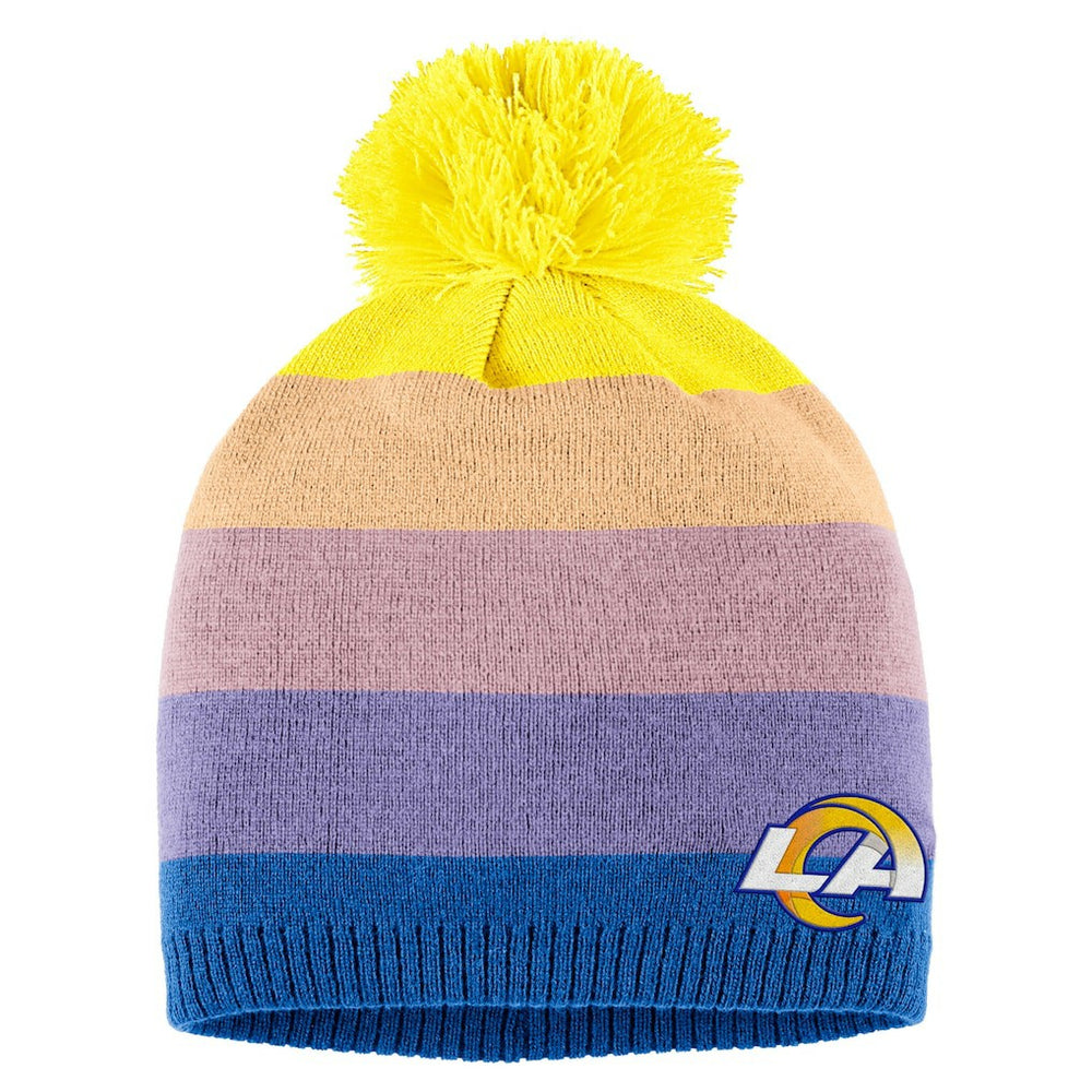 Los Angeles Rams WEAR by Erin Andrews Women's Ombre Pom Knit Hat and Scarf Set - Gold - NFL