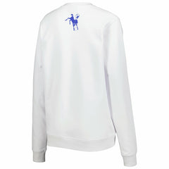 Indianapolis Colts The Wild Collective Women's Cheer V-Neck Fleece Pullover Sweatshirt - White - NFL