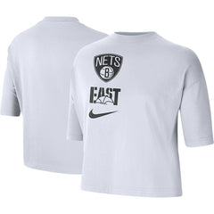 Nike Brooklyn Nets Women's Essential Boxy T-Shirt White