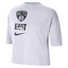 Nike Brooklyn Nets Women's Essential Boxy T-Shirt White