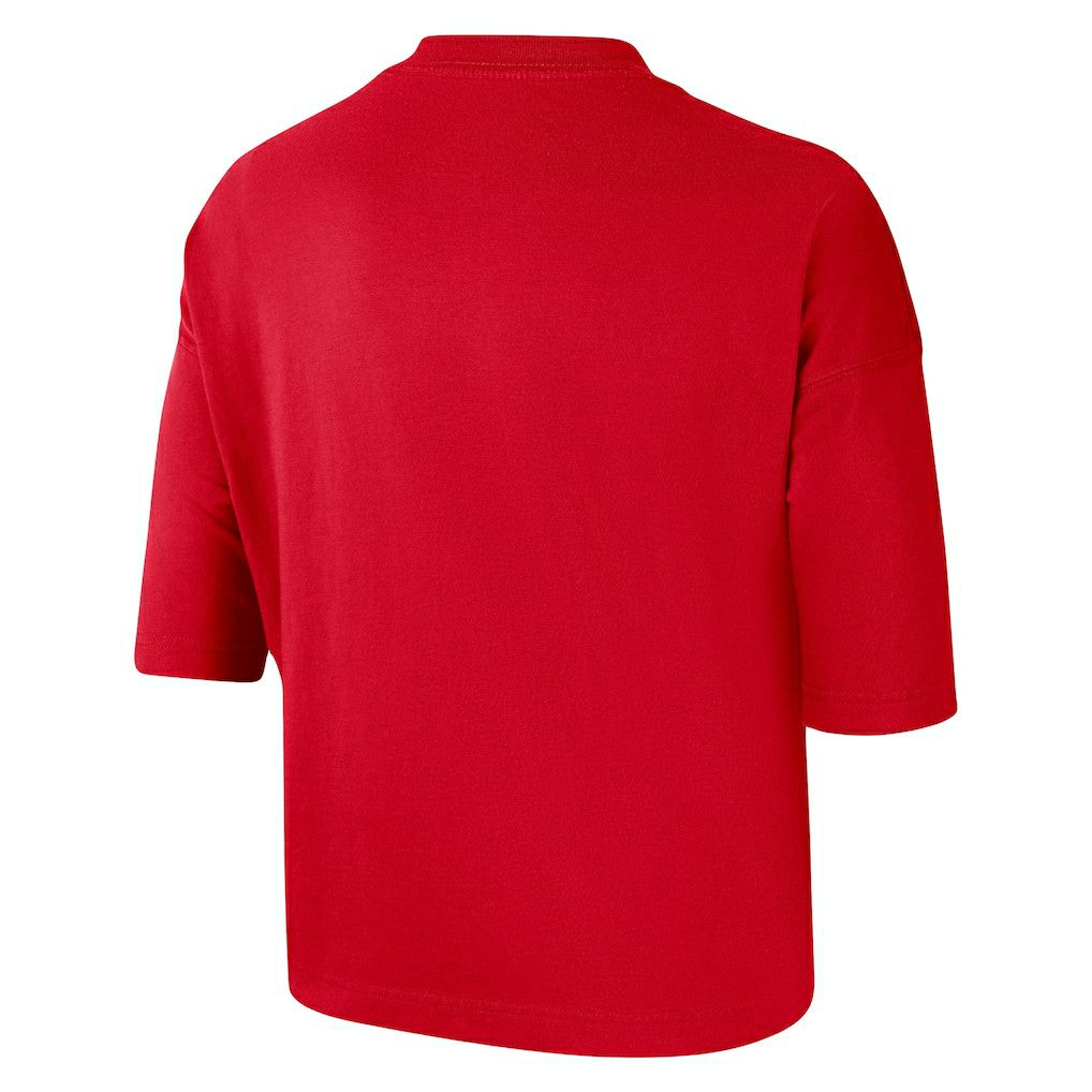 Nike Chicago Bulls Women's Essential Boxy T-Shirt Red