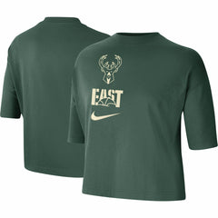 Nike Milwaukee Bucks Women's Essential Boxy T-Shirt Hunter Green
