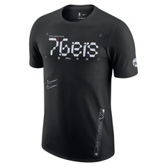 Nike Philadelphia 76ers Courtside Air Traffic Control Max90 T-Shirt Black