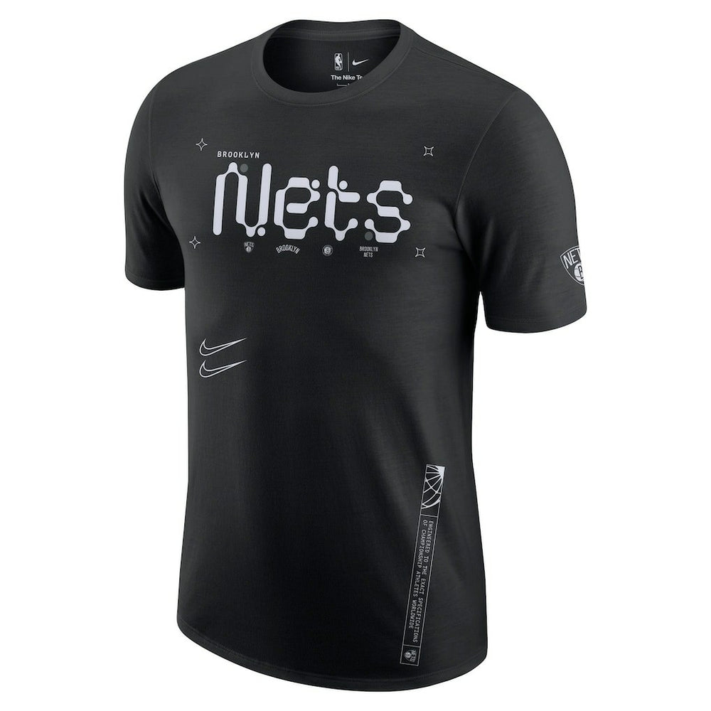 Nike Brooklyn Nets Courtside Air Traffic Control Max90 T-Shirt Black
