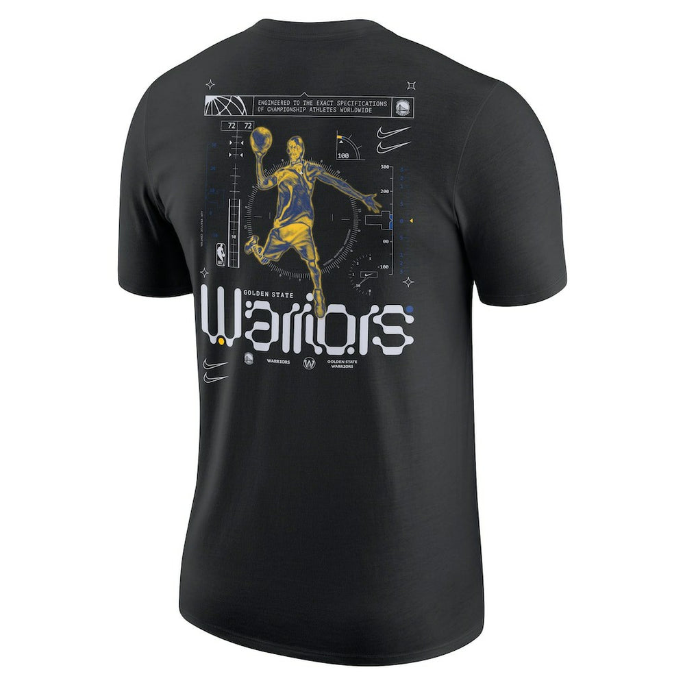 Nike Golden State Warriors Courtside Air Traffic Control Max90 T-Shirt Black