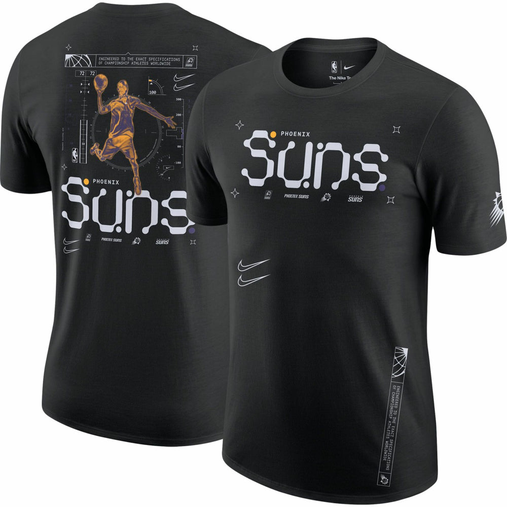 Nike Phoenix Suns Courtside Air Traffic Control Max90 T-Shirt Black