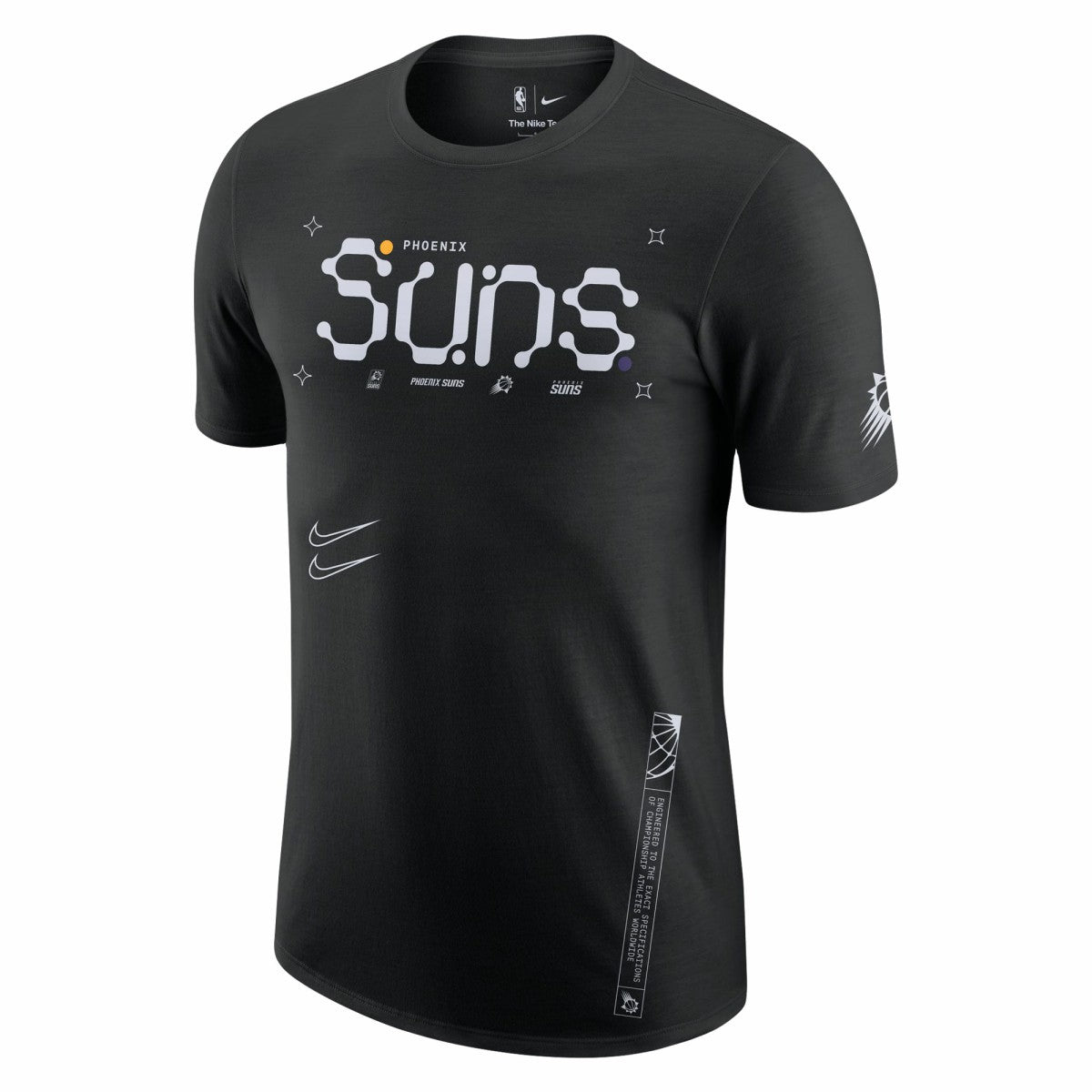 Nike Phoenix Suns Courtside Air Traffic Control Max90 T-Shirt Black