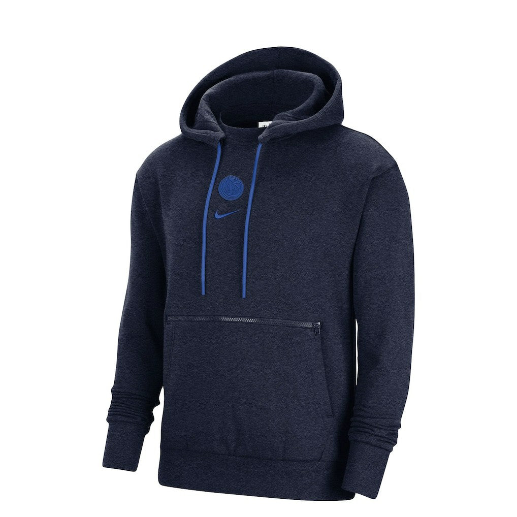 Nike Dallas Mavericks Courtside Versus Flight Pullover Hoodie Heather Navy