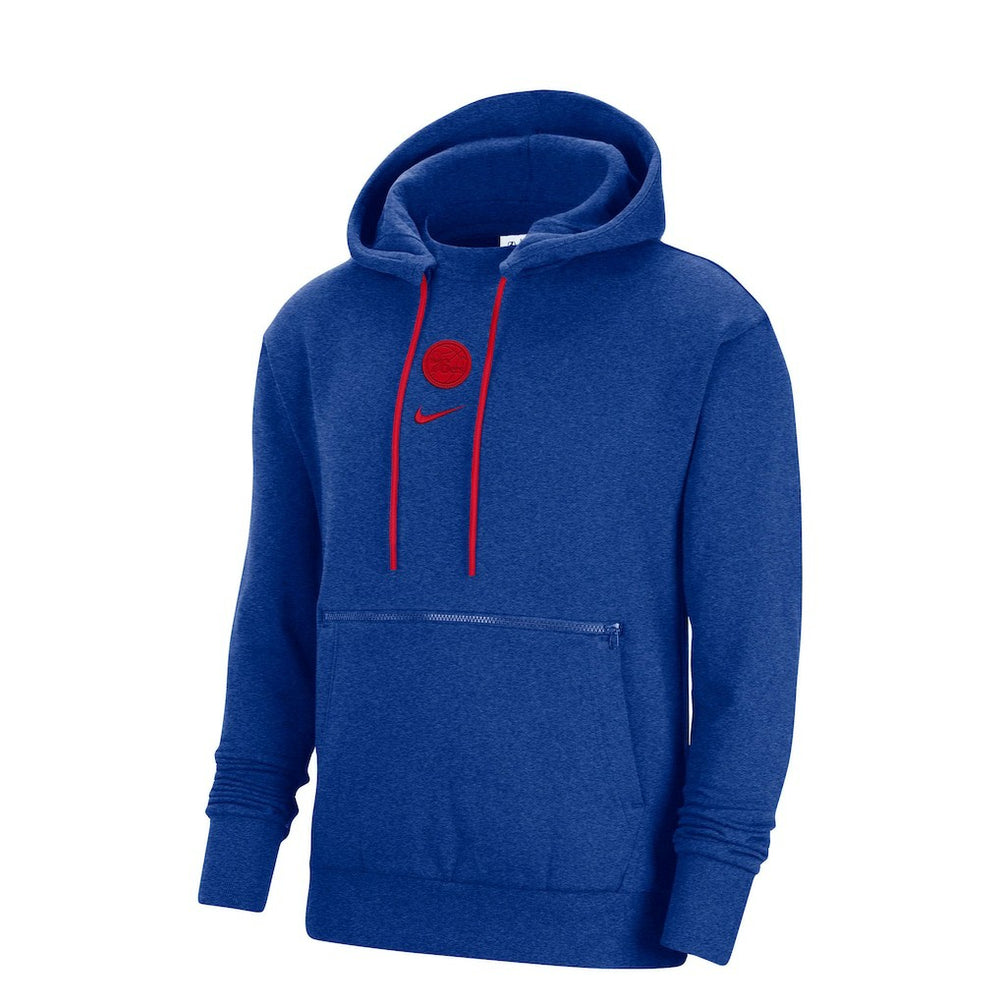 Nike Philadelphia 76ers Courtside Versus Flight Pullover Hoodie Heather Royal