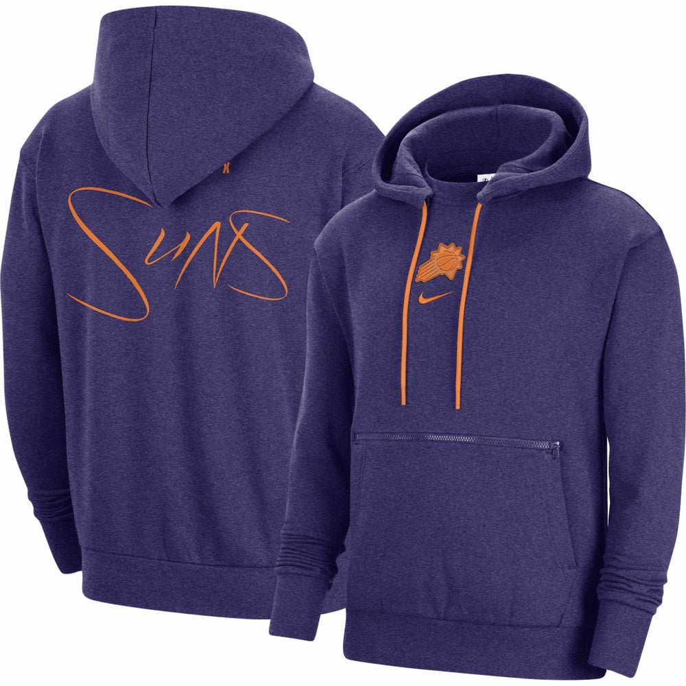 Nike Phoenix Suns Courtside Versus Flight Pullover Hoodie Heather Purple