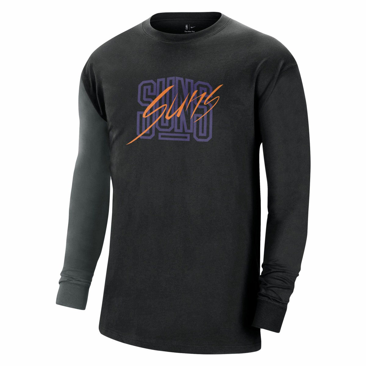 Nike Phoenix Suns Courtside Versus Flight MAX90 Long Sleeve T-Shirt Black