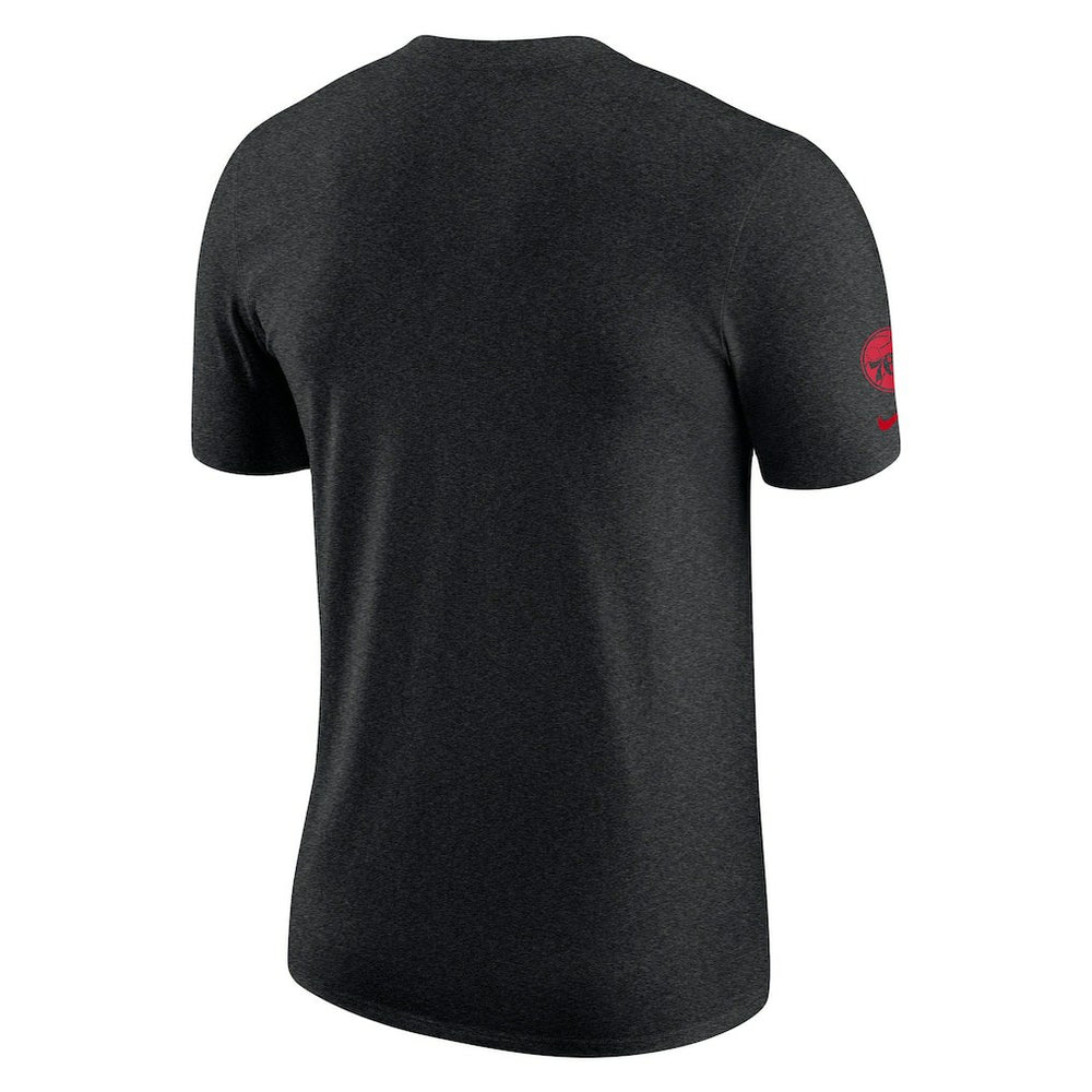 Nike Philadelphia 76ers Courtside Versus Flight Max90 T-Shirt Heather Black