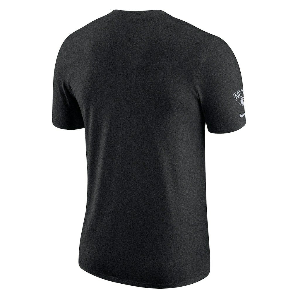 Nike Brooklyn Nets Courtside Versus Flight Max90 T-Shirt Heather Black