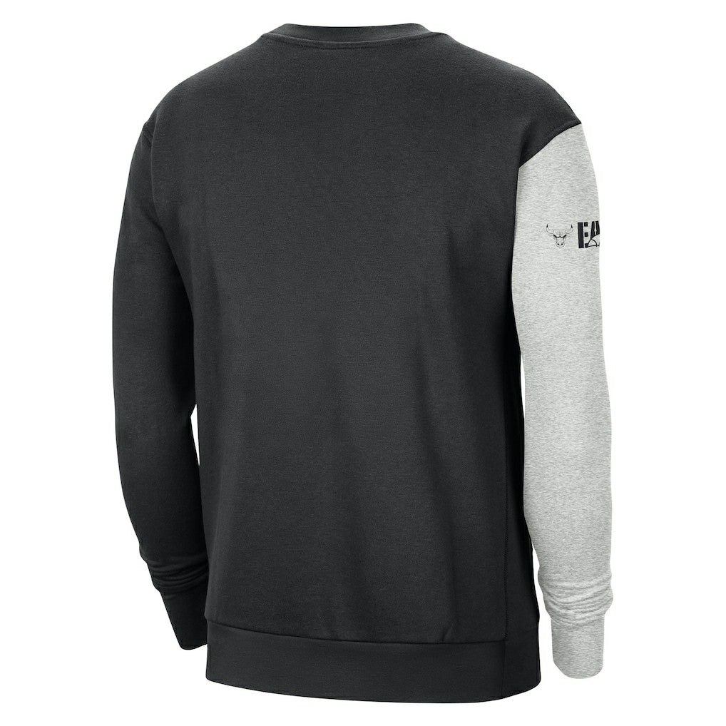 Nike Chicago Bulls Courtside Versus Force & Flight Pullover Sweatshirt Black/Heather Gray