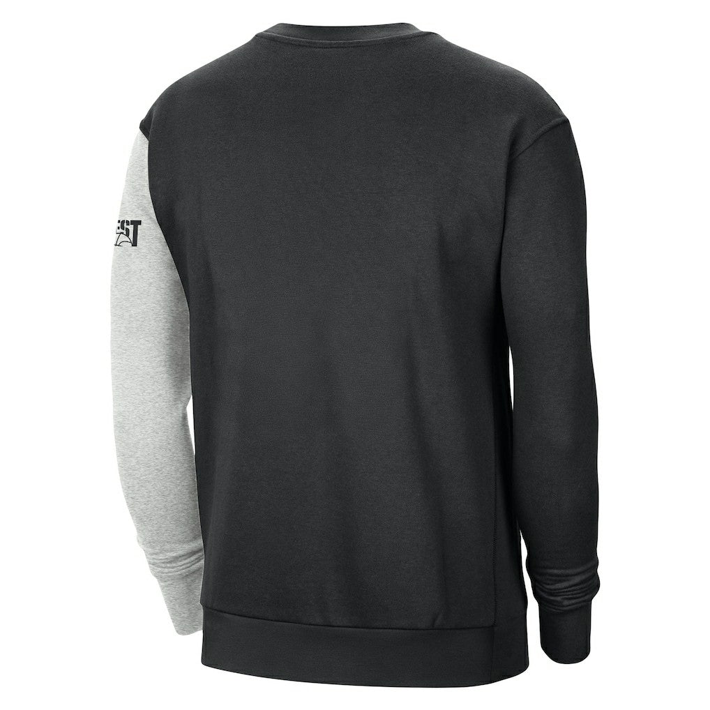 Nike Golden State Warriors Courtside Versus Force & Flight Pullover Sweatshirt Black/Heather Gray