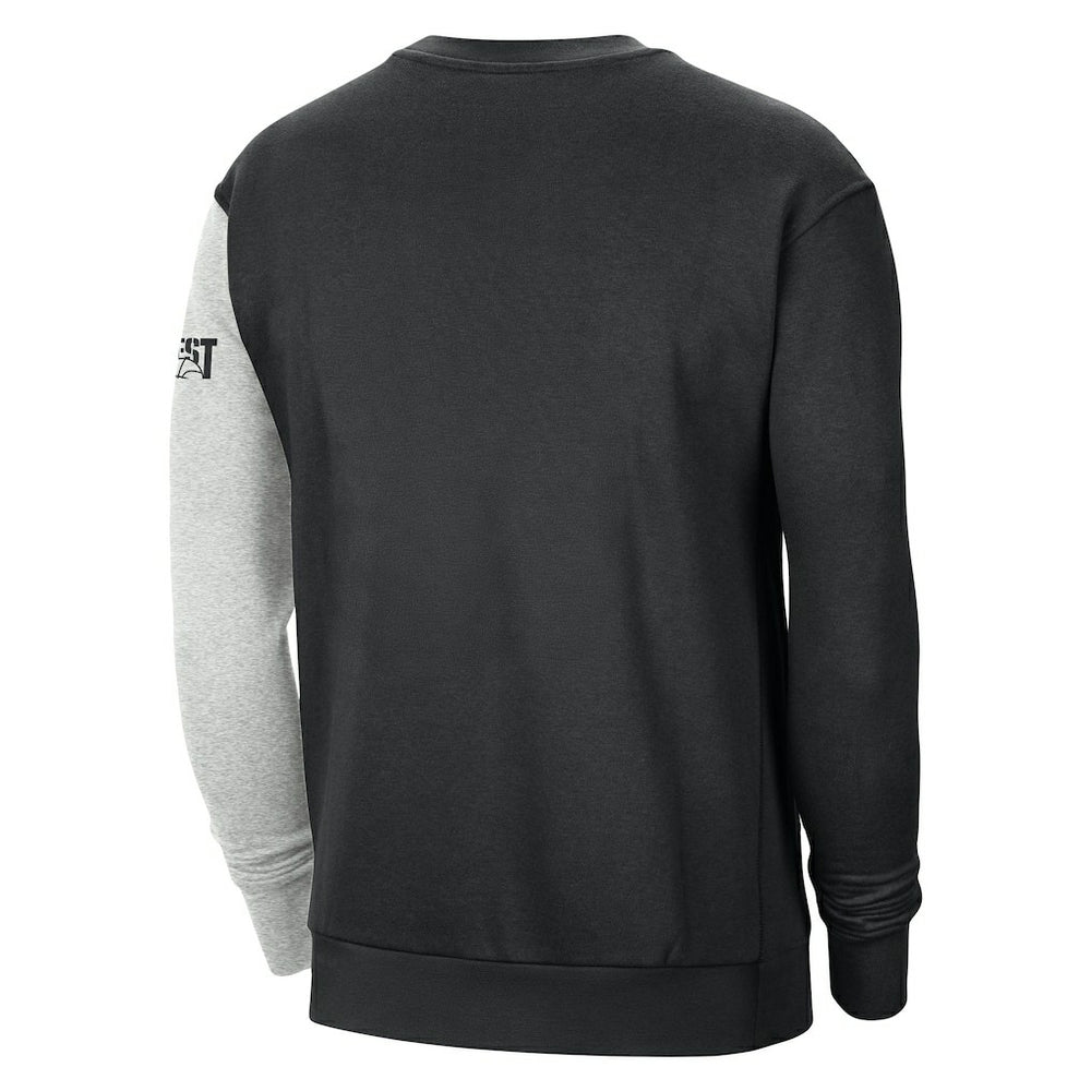 Nike Golden State Warriors Courtside Versus Force & Flight Pullover Sweatshirt Black/Heather Gray
