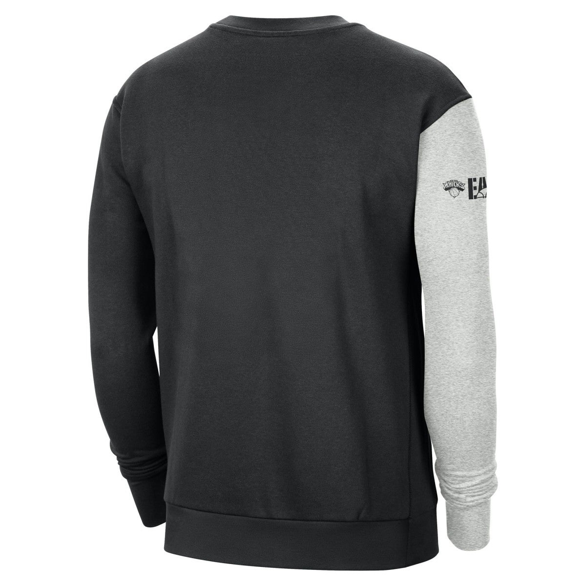 Nike New York Knicks Courtside Versus Force & Flight Pullover Sweatshirt Black/Heather Gray