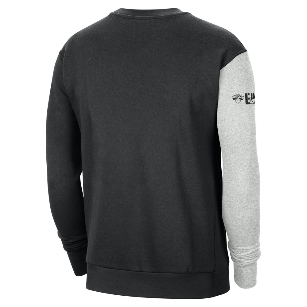 Nike New York Knicks Courtside Versus Force & Flight Pullover Sweatshirt Black/Heather Gray