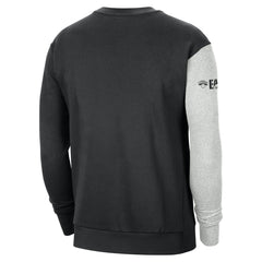 Nike New York Knicks Courtside Versus Force & Flight Pullover Sweatshirt Black/Heather Gray