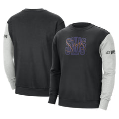 Nike Phoenix Suns Courtside Versus Force & Flight Pullover Sweatshirt Black/Heather Gray