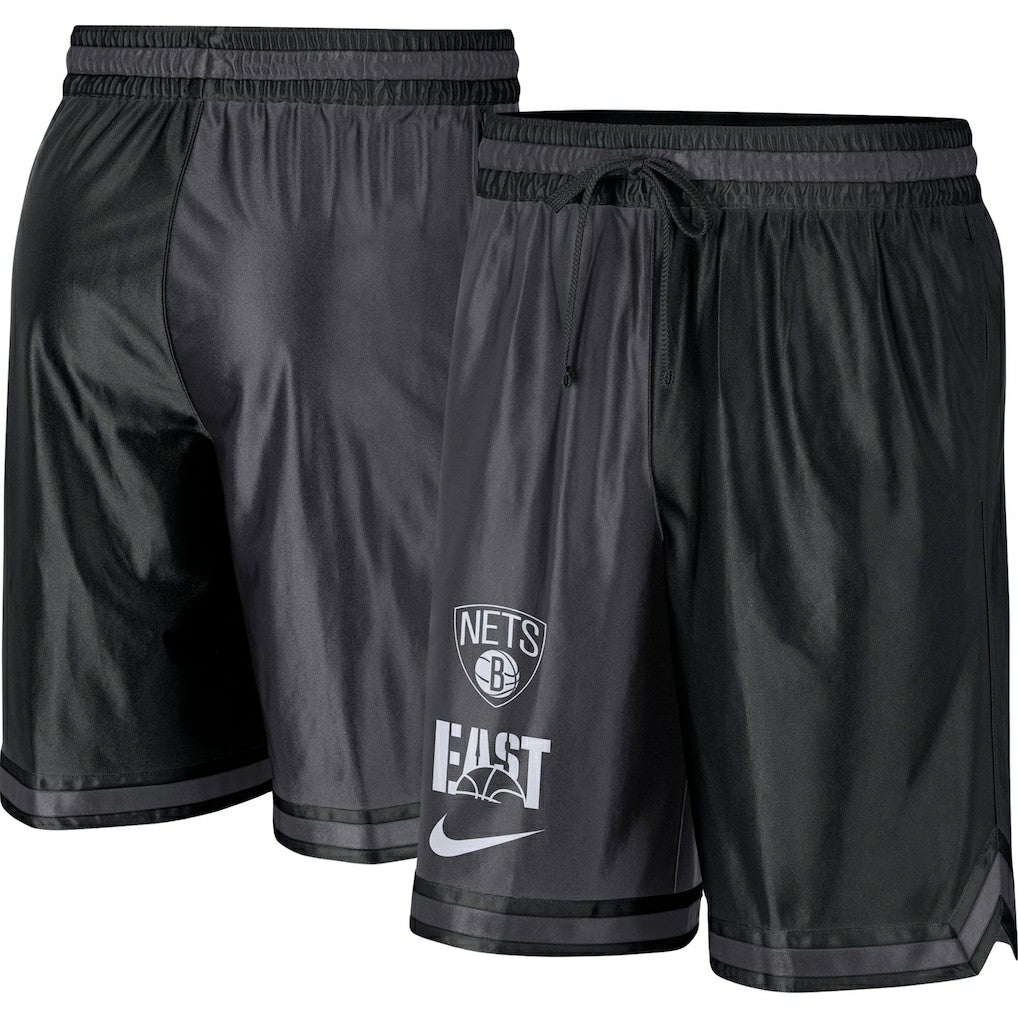 Nike Brooklyn Nets Courtside Versus Force Split DNA Performance Shorts Black/Anthracite