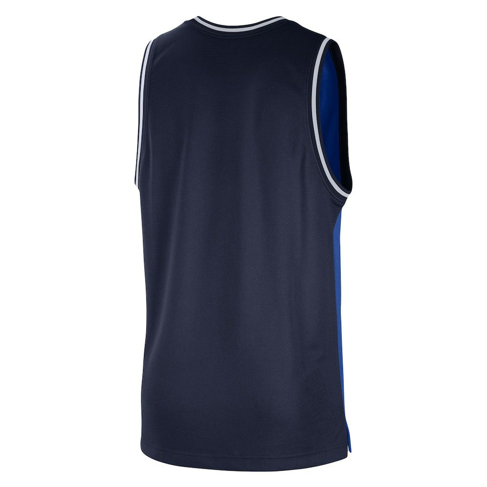 Nike Dallas Mavericks Courtside Versus Force Split DNA Performance Mesh Tank Top Blue/Navy
