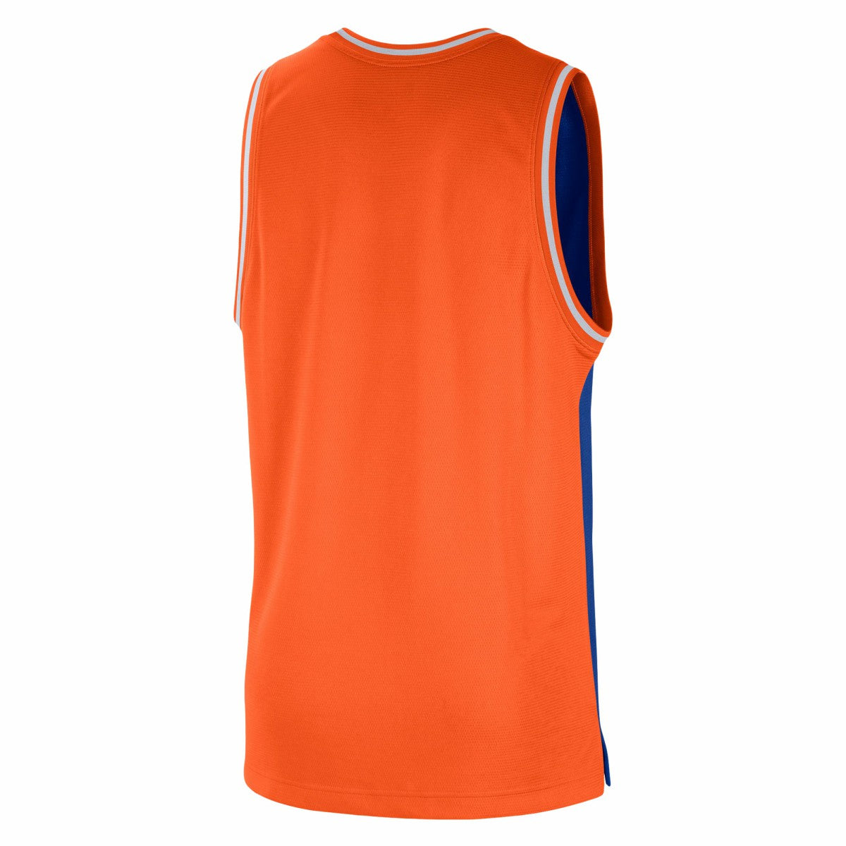 Nike New York Knicks Courtside Versus Force Split DNA Performance Mesh Tank Top Blue/Orange