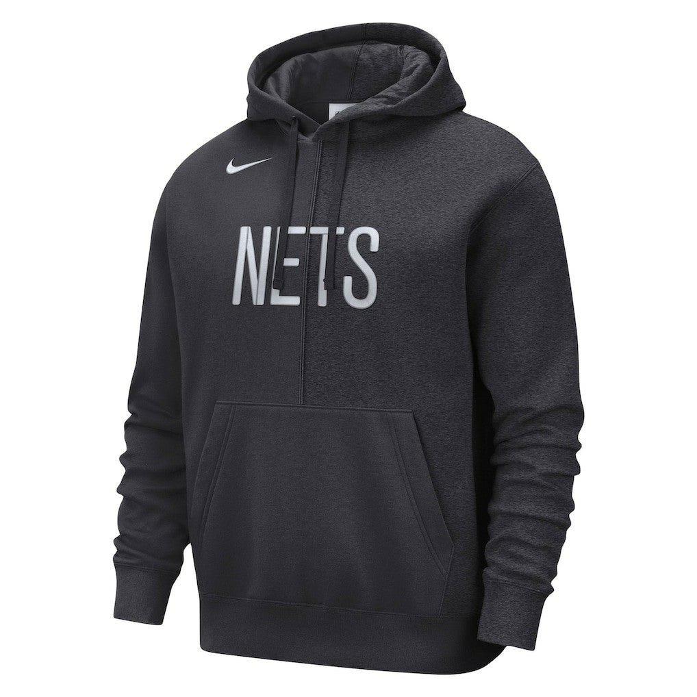 Nike Brooklyn Nets Courtside Versus Stitch Split Pullover Hoodie Anthracite
