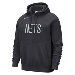 Nike Brooklyn Nets Courtside Versus Stitch Split Pullover Hoodie Anthracite
