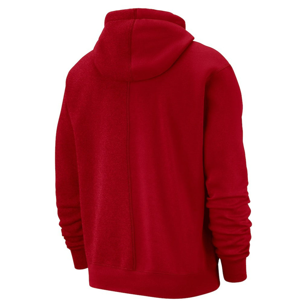 Nike Philadelphia 76ers Courtside Versus Stitch Split Pullover Hoodie Red