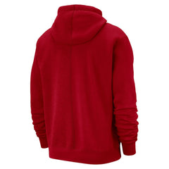 Nike Philadelphia 76ers Courtside Versus Stitch Split Pullover Hoodie Red