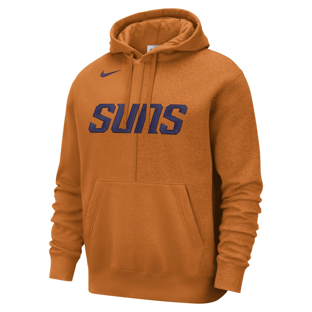 Nike Phoenix Suns Courtside Versus Stitch Split Pullover Hoodie Orange