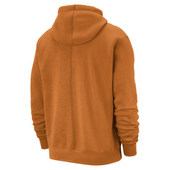 Nike Phoenix Suns Courtside Versus Stitch Split Pullover Hoodie Orange