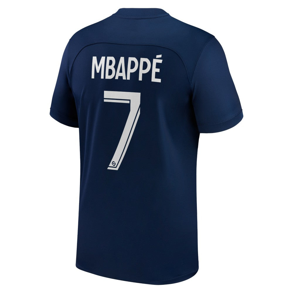 Nike - Kylian Mbappé Paris Saint-Germain 2022/23 Home Replica Player Jersey - Blue