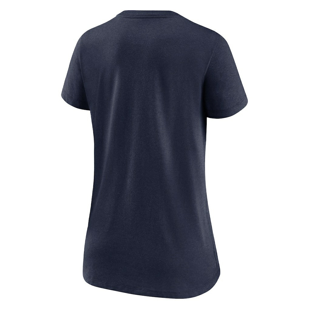 New England Patriots Women's Hometown Collection Tri-Blend V-Neck T-Shirt - Navy - Nike