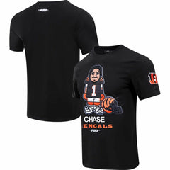 Ja'Marr Chase Cincinnati Bengals Pro Standard Player Avatar Graphic T-Shirt - Black - NFL